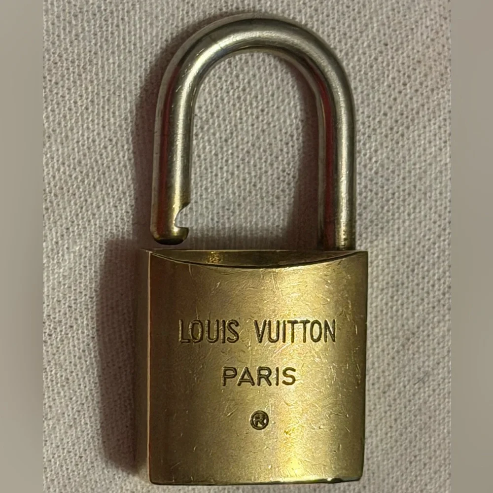 Louis Vuitton Gold Padlock with Key